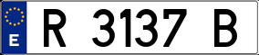 Trailer License Plate